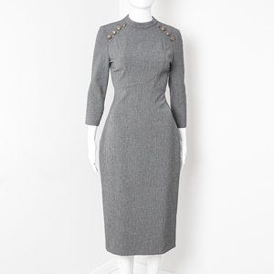 Zara Women Military pencil dress Sz: M